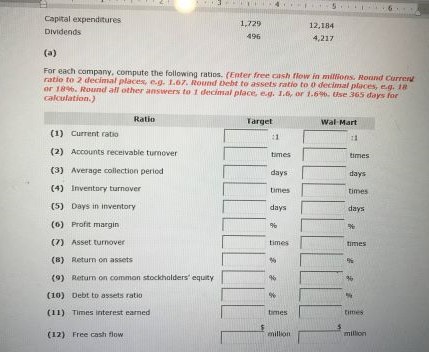 states. Suppose selected financial statement data (in millions) for 2020 are presented