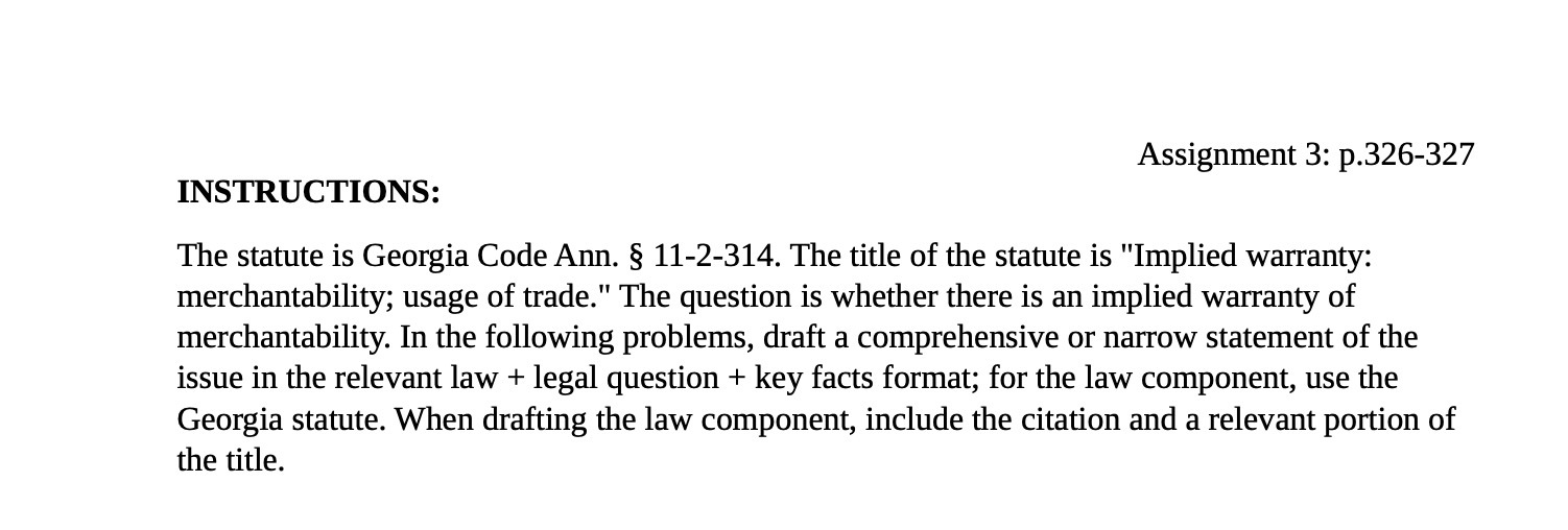 The title of the statute is "Implied warranty: merchantability; usage of trade."