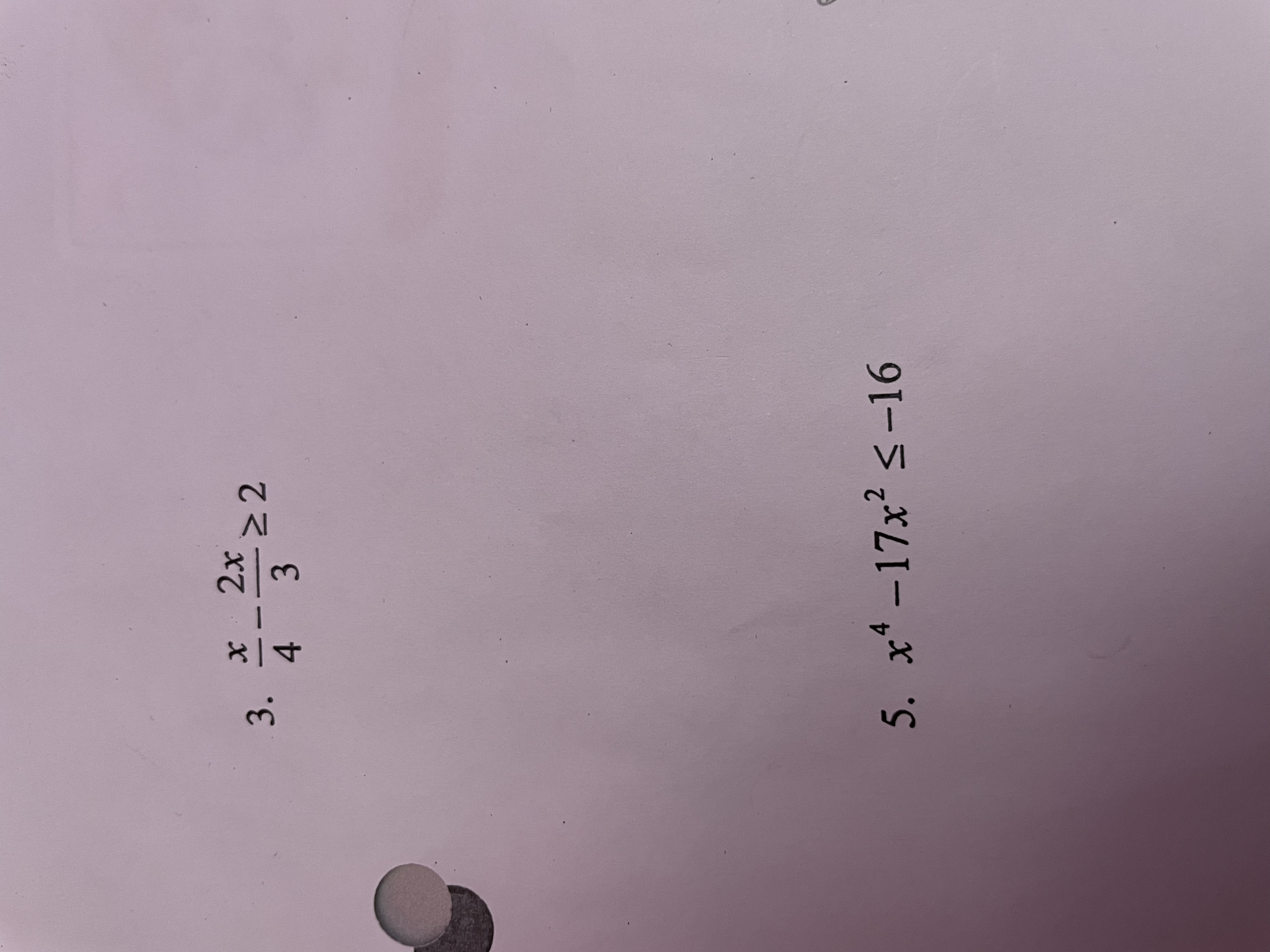 4 3 5. x4-17x2 5-166. x2 ( x+ 4)( x-6)20 7. (x+