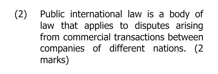 a body of law that applies to disputes arising from commercial transactions