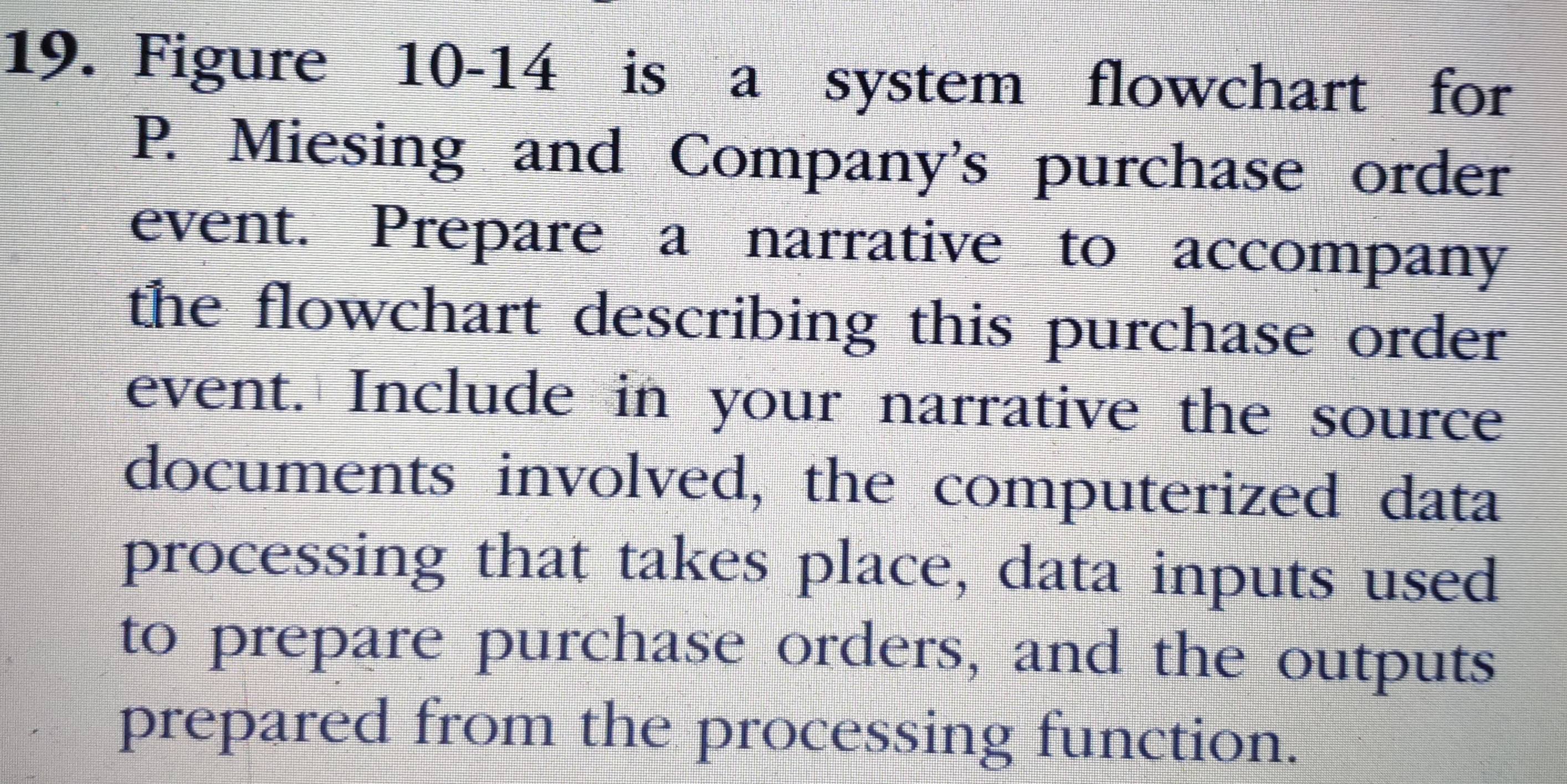  Accounting information system question. Please solve and i would be greateful