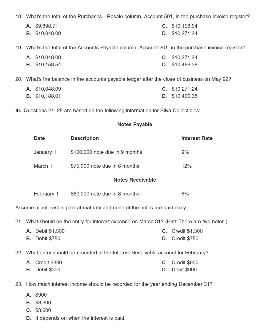 business on May 22? A. $10,048.09I C. $10,271.24 B. $10,188.01 D. $10,488.38