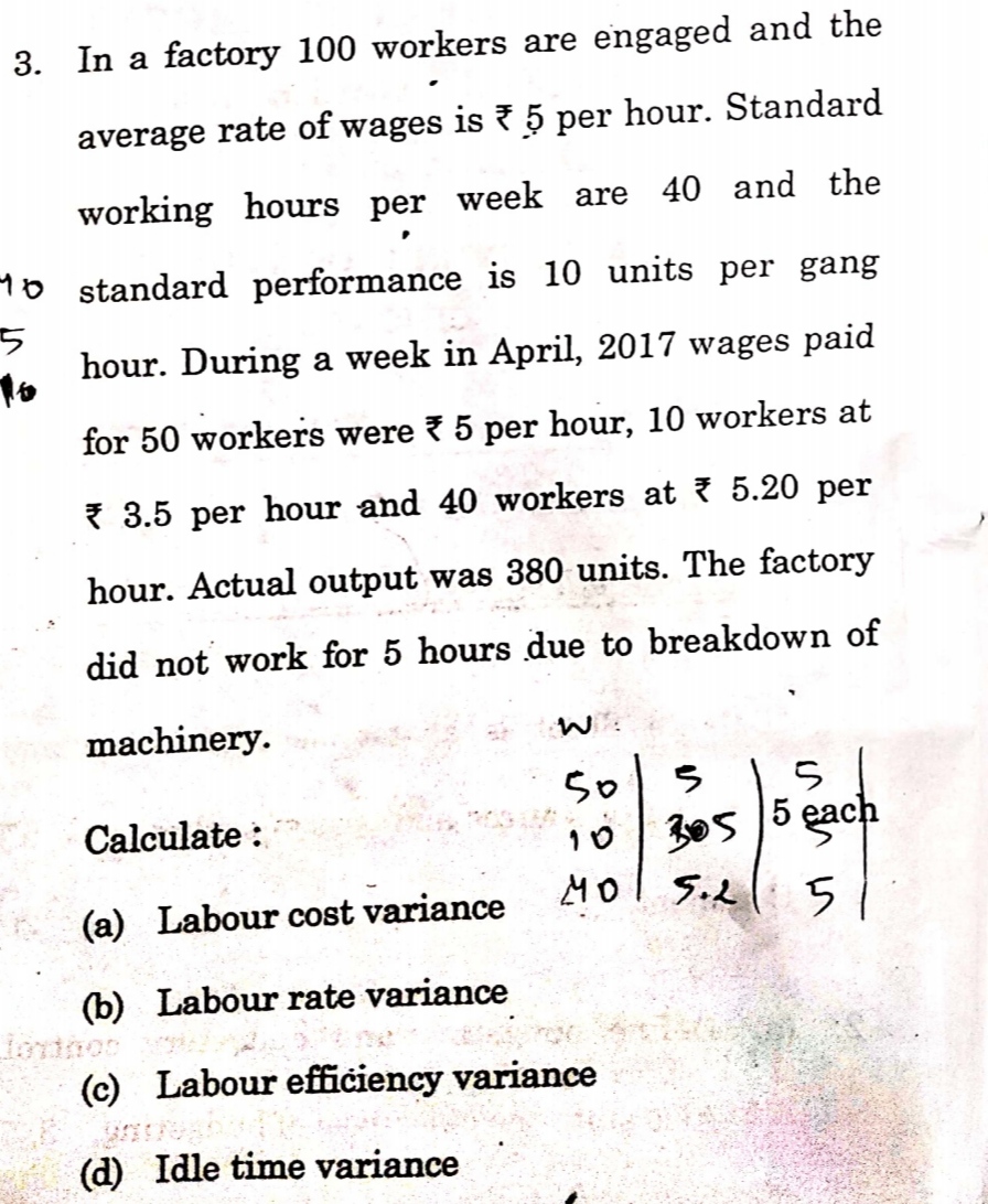 Please let me know the solution... 3. In a factory 100 workers