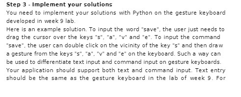 solutions with Python on the gesture keyboard developed in week 9 lab.
