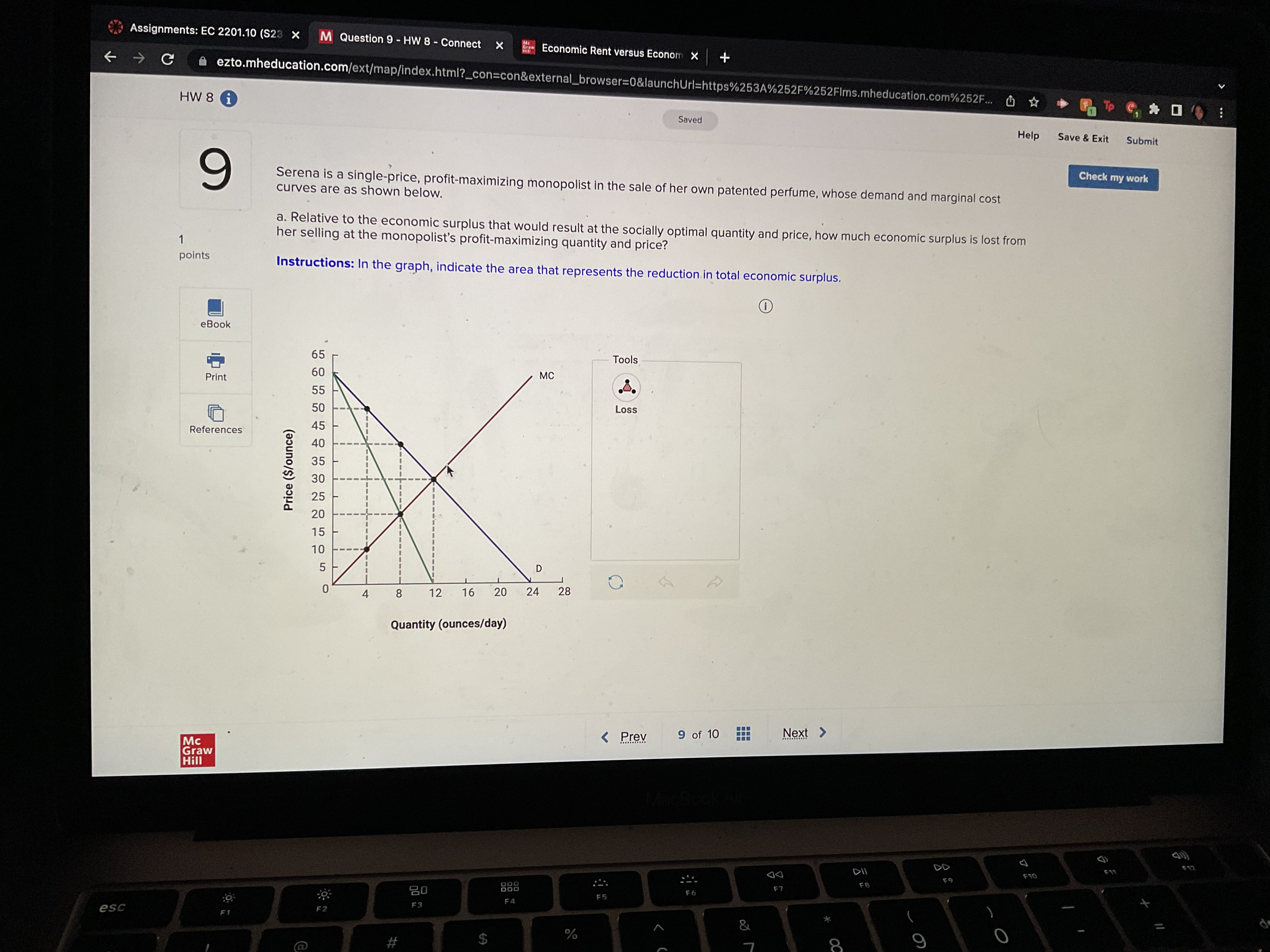 * HW 8 i Saved Help Save & Exit Submit Check my