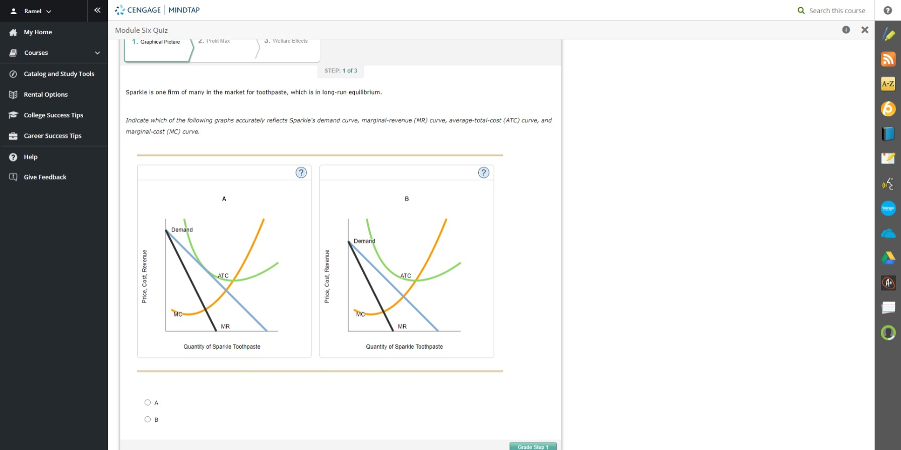 CENGAGE I MINDTAP Q Search this course My Home Courses Catalog and