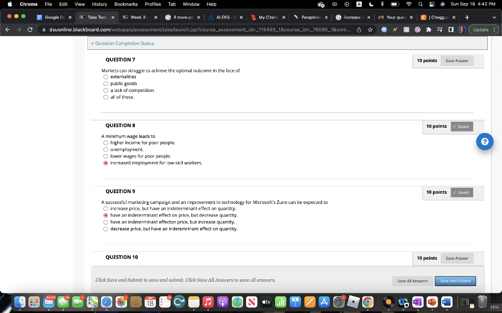 8 Sun Sep 18 4:42 PM Google De x Take Test: La]