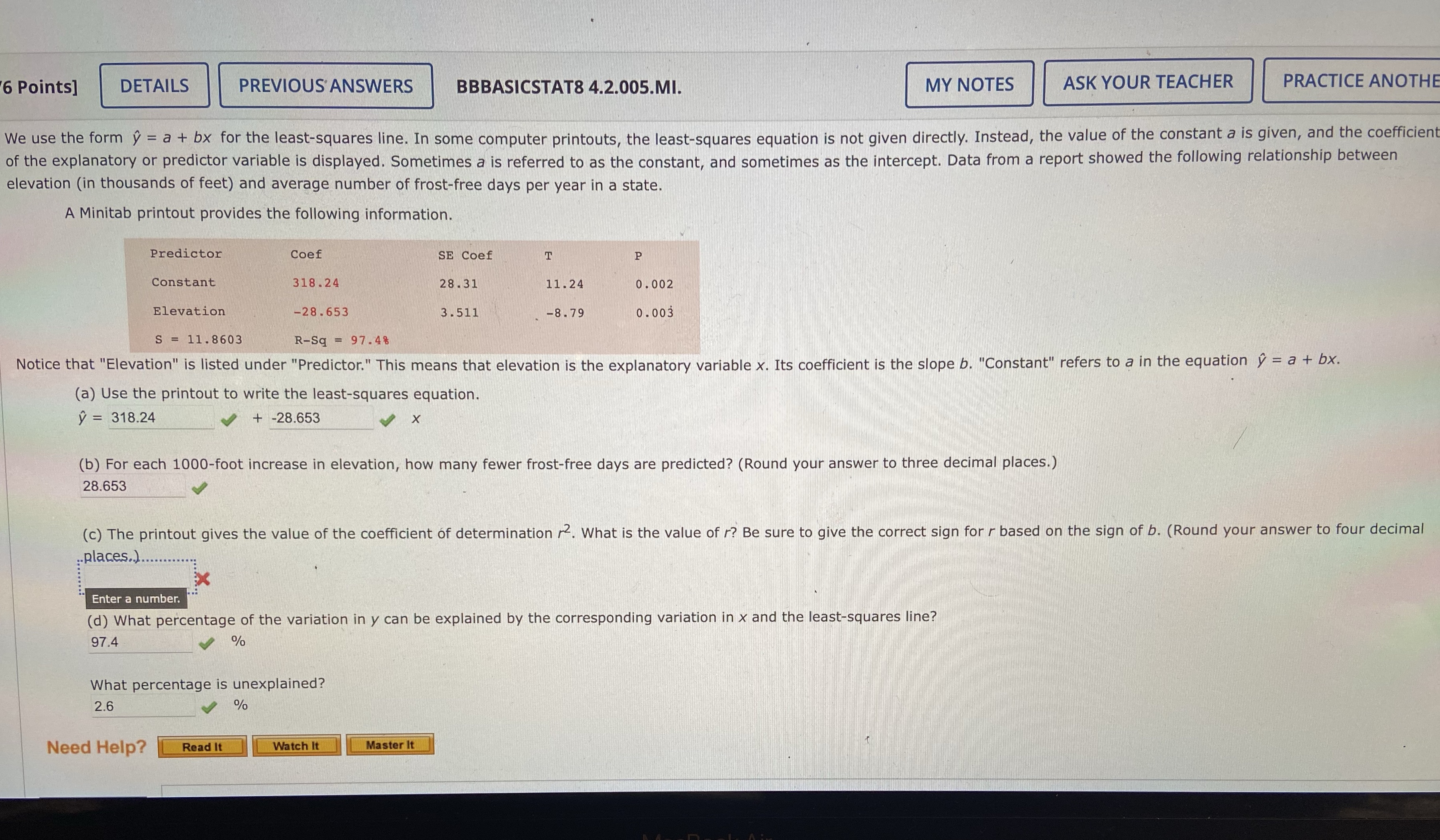 Please help with part c and explain how to do it 6