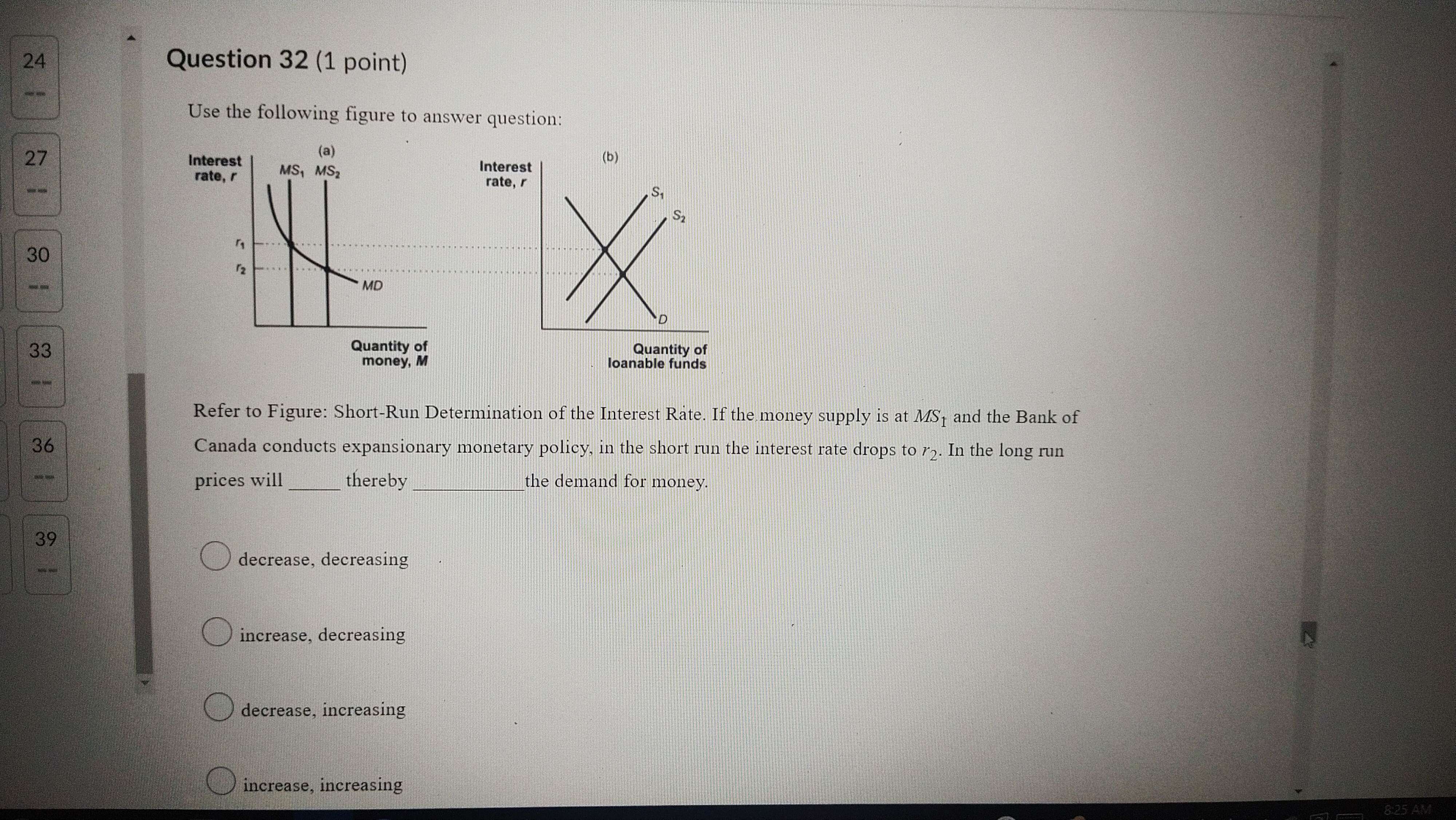 curve for business degrees will shift to the right, thereby lowering the