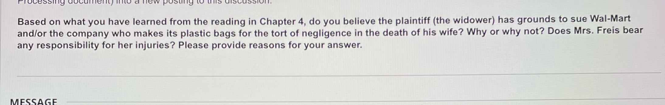  Based on what you have learned from the reading in Chapter