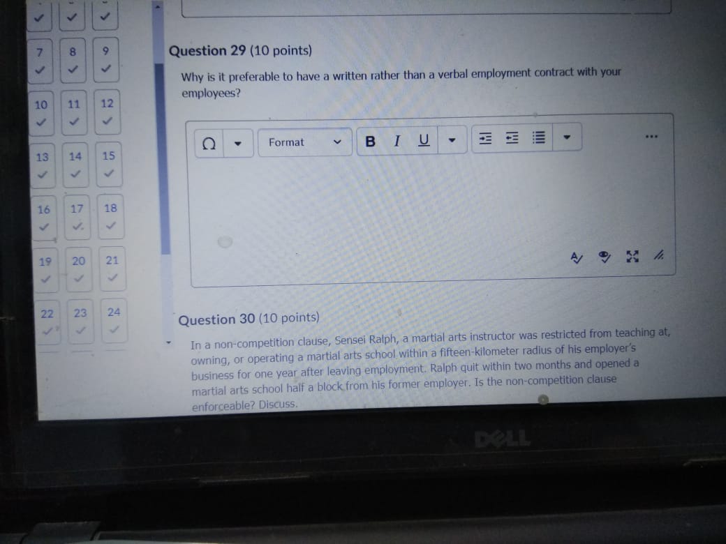 radius of his employer's business for one year after leaving employment. Ralph