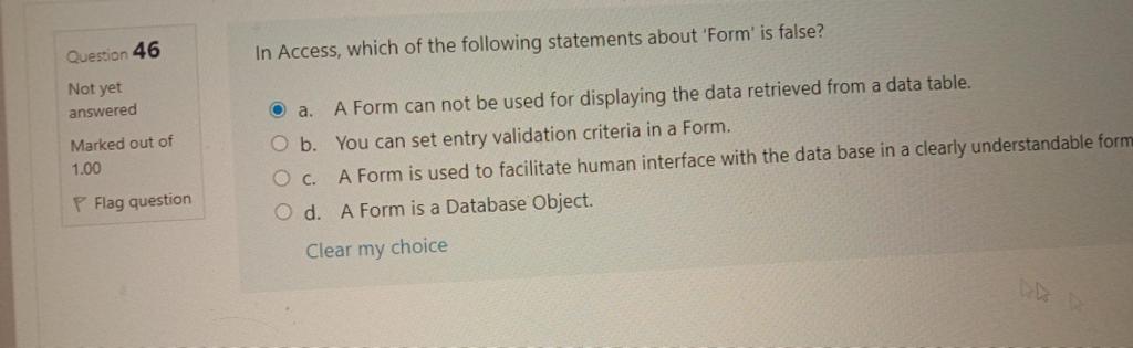 or databases Clear my choicetion 60 You are working on a situation