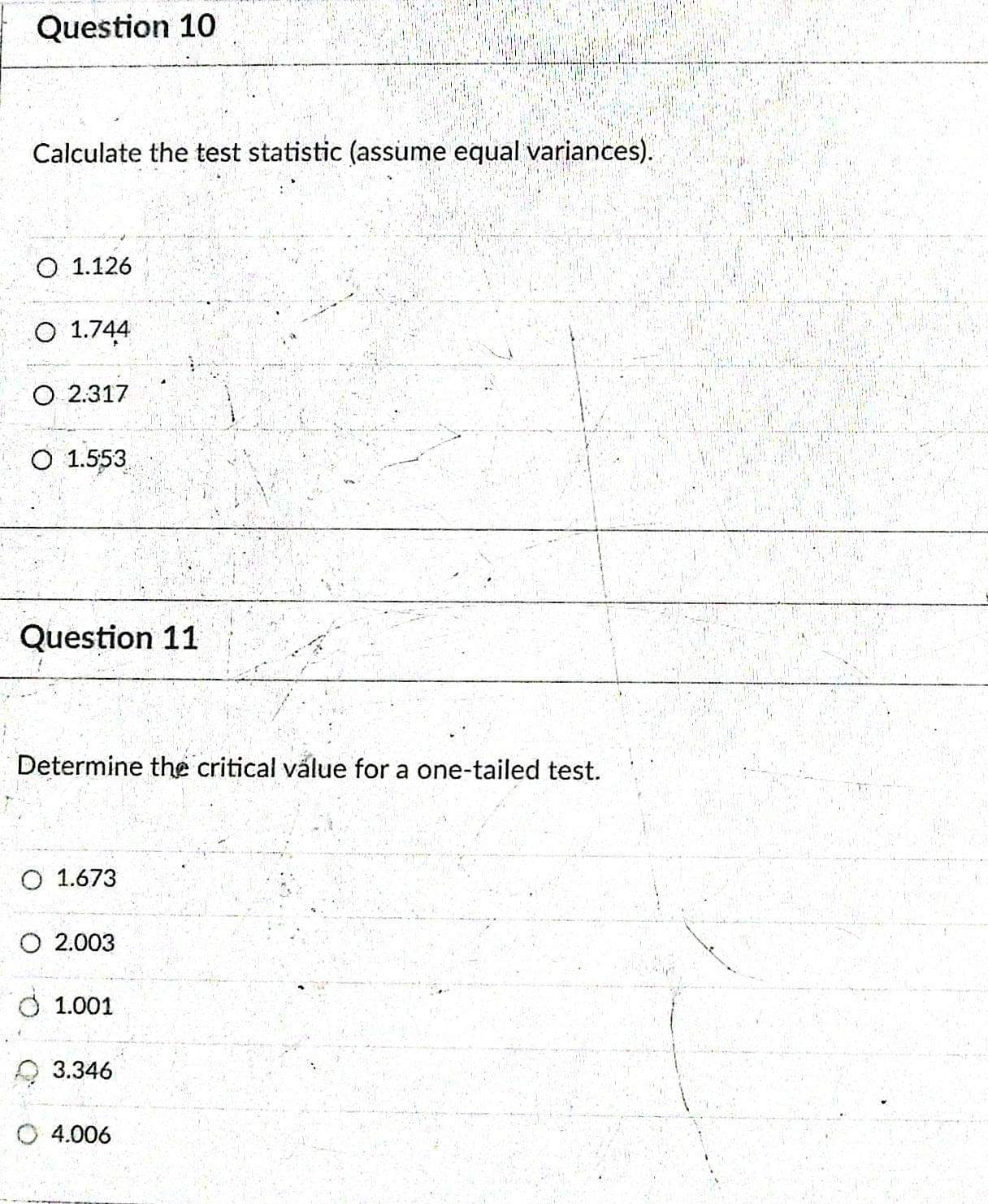 2.003A large car insurance company is conducting a study to see if