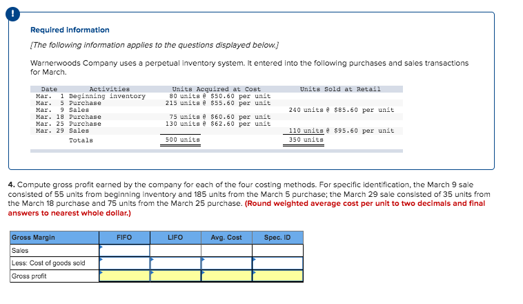 can you explain how to solve this Required Information [The following information
