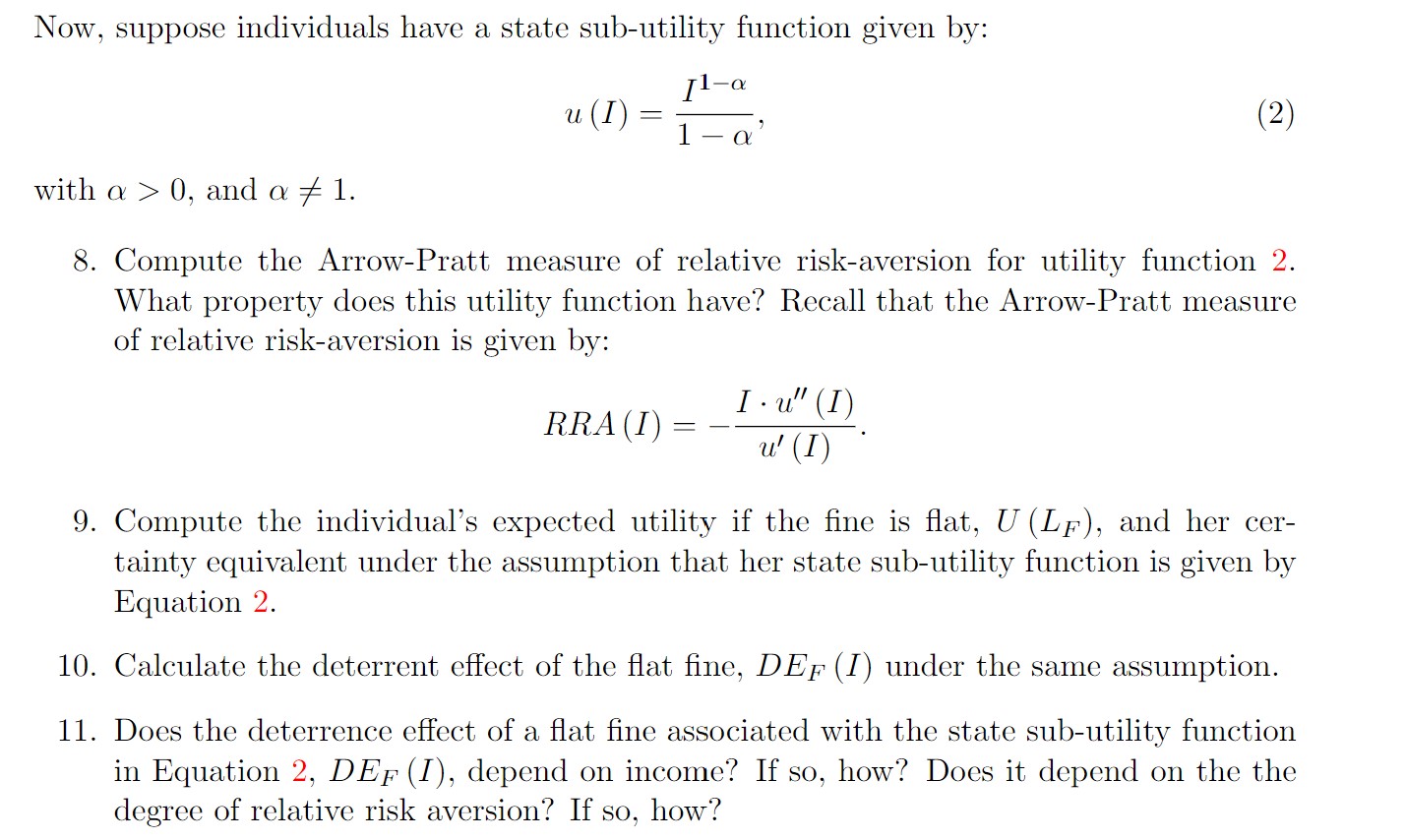 Suppose that the driver has to pay a flat fine equal to