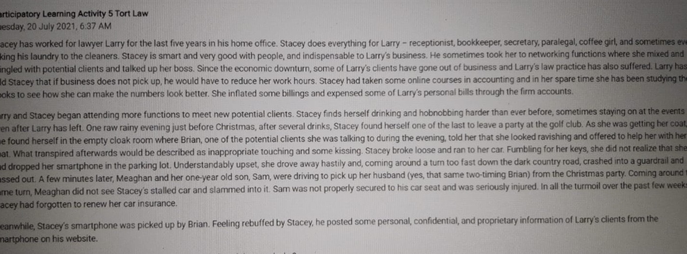 In this assignment, we are going to used the same case that