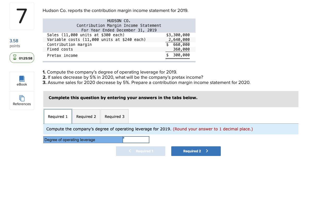 C0. Contribution Margin Income Statement For Year Ended December 31. 2319 7