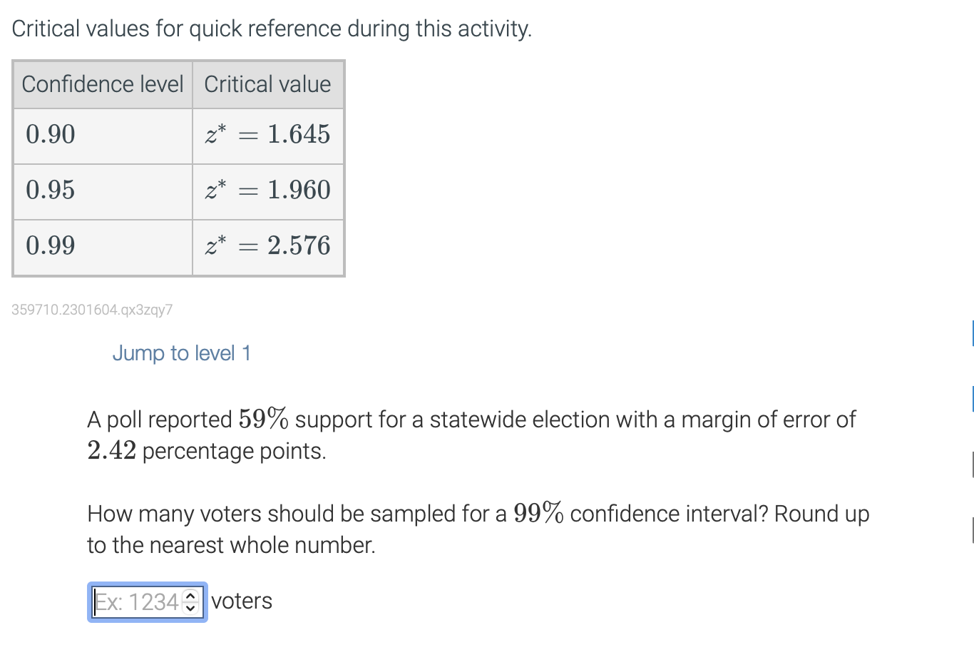 Jump to level 1 A poll reported 59% support for a statewide