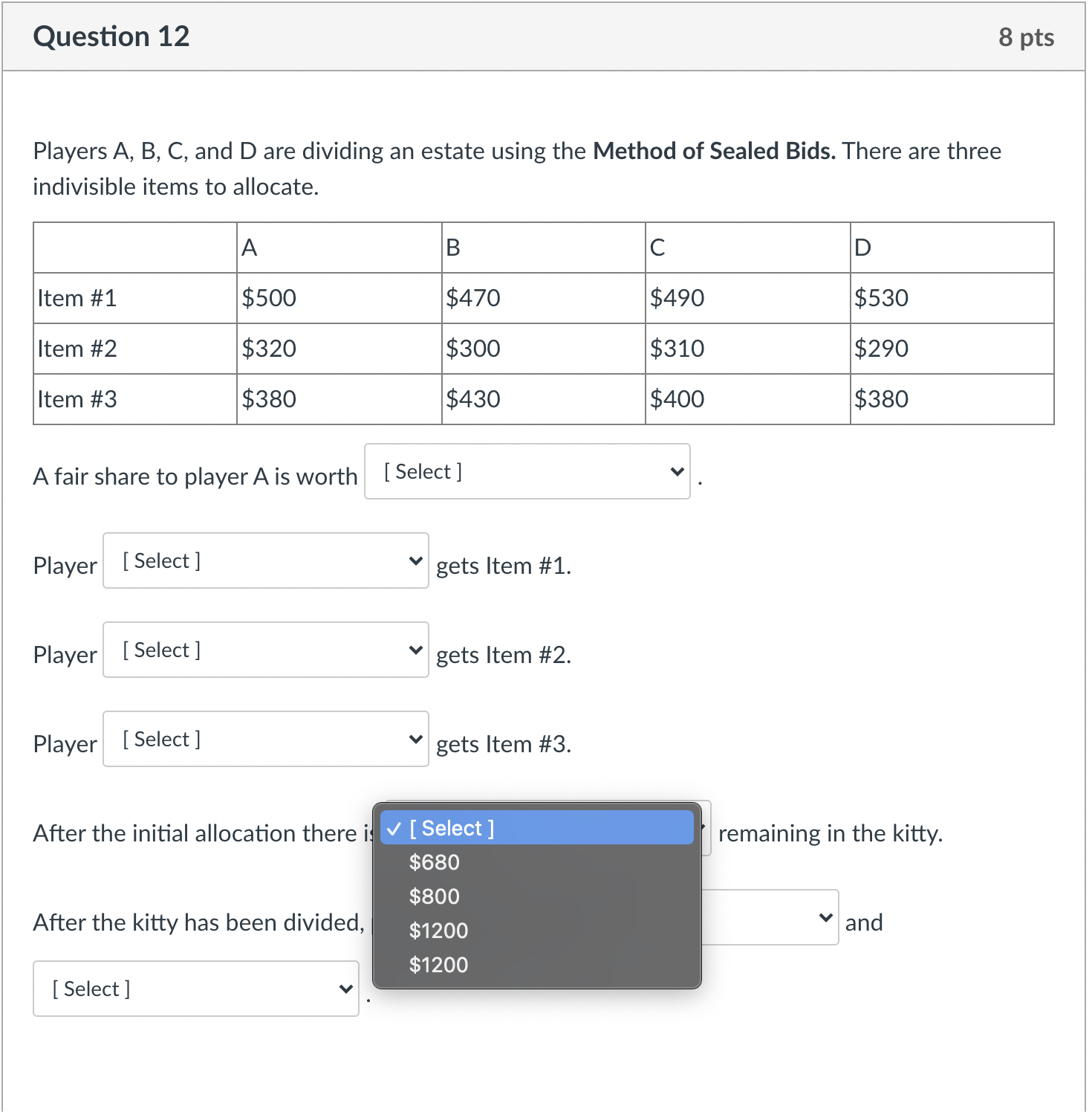 gets [ Select ] and [ Select ]Question 12 8 pts Players