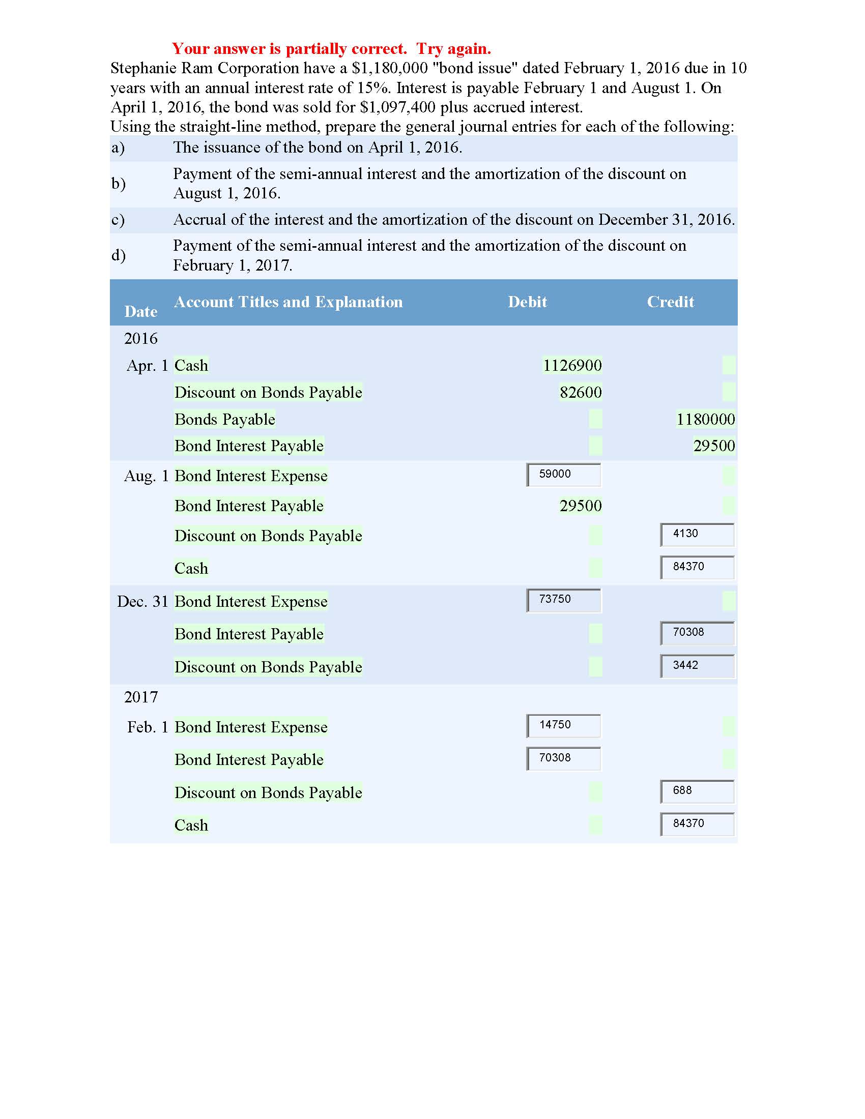 again. Nicholas Ram Corporation have a $1,500,000 "bond issue" dated March 1,