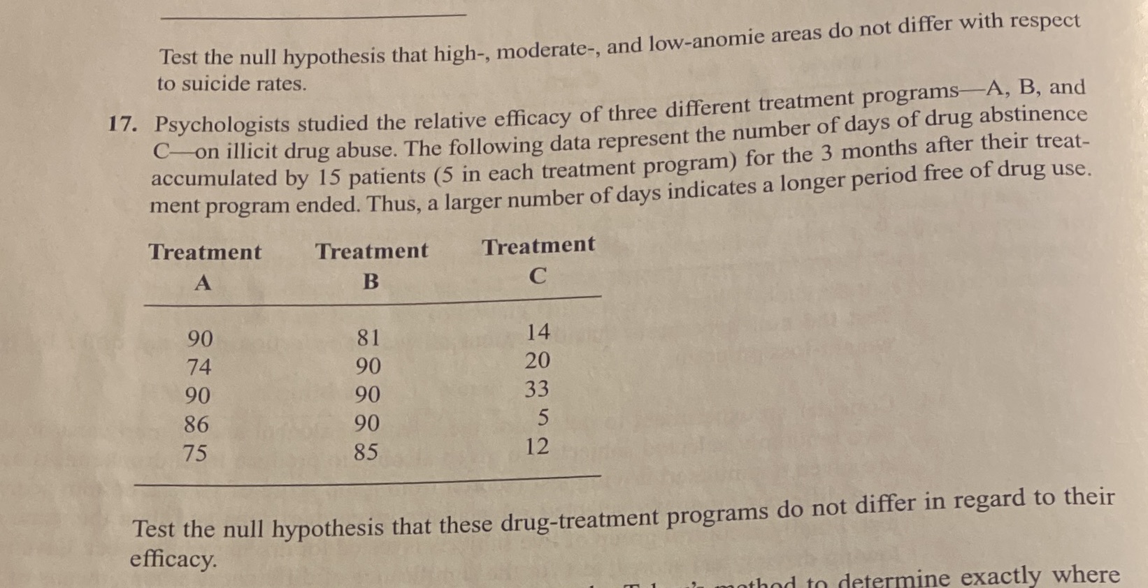 Need help solving this problem. thank you! Test the null hypothesis that