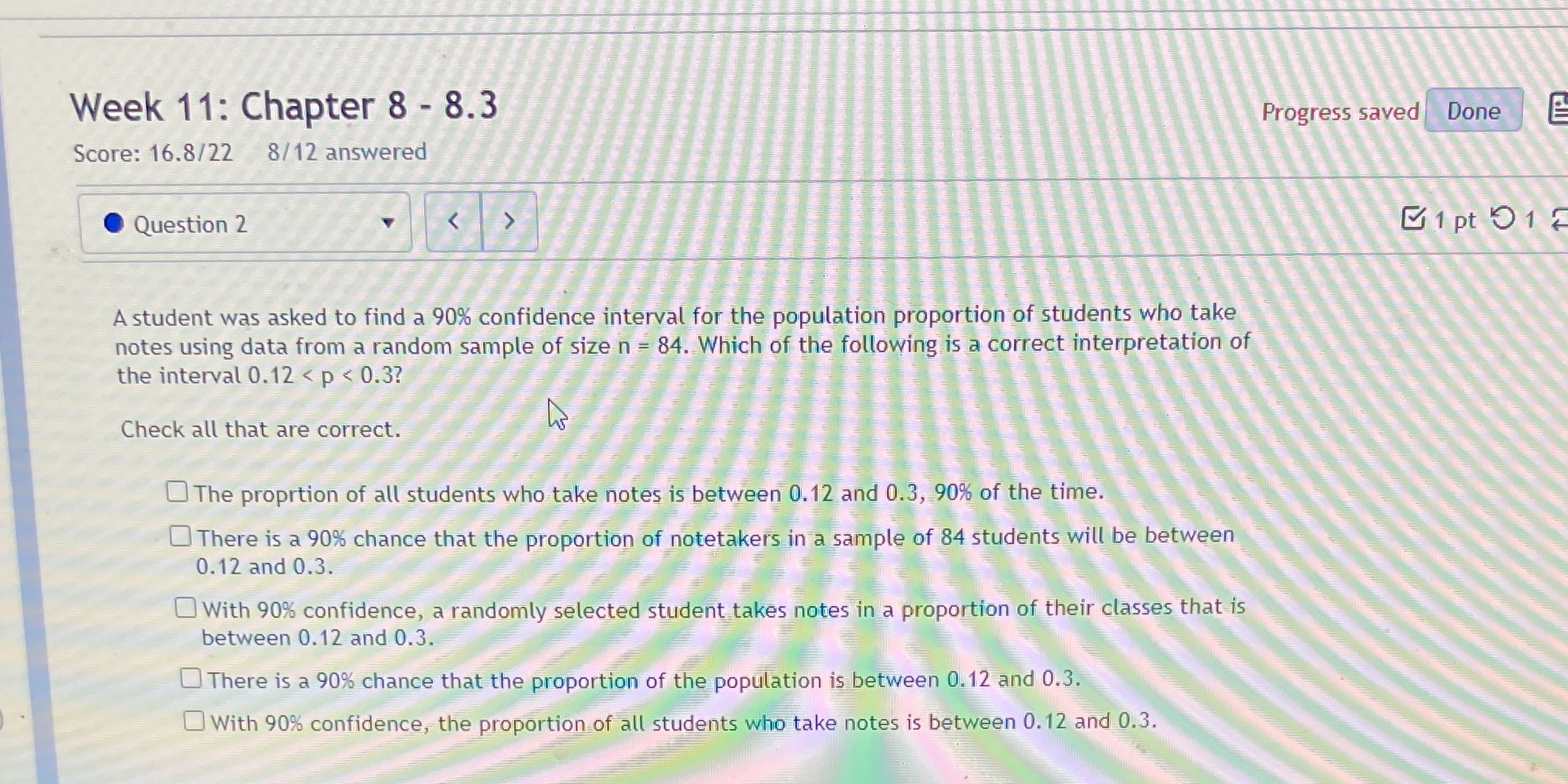 Can you please help solve this problem Week 11: Chapter 8 -