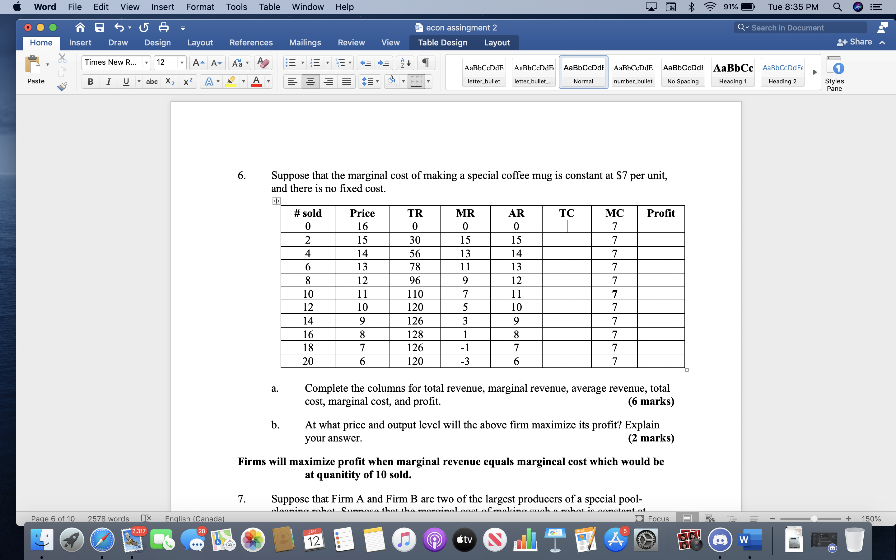  Word File Edit View Insert Format Tools Table Window Help 28