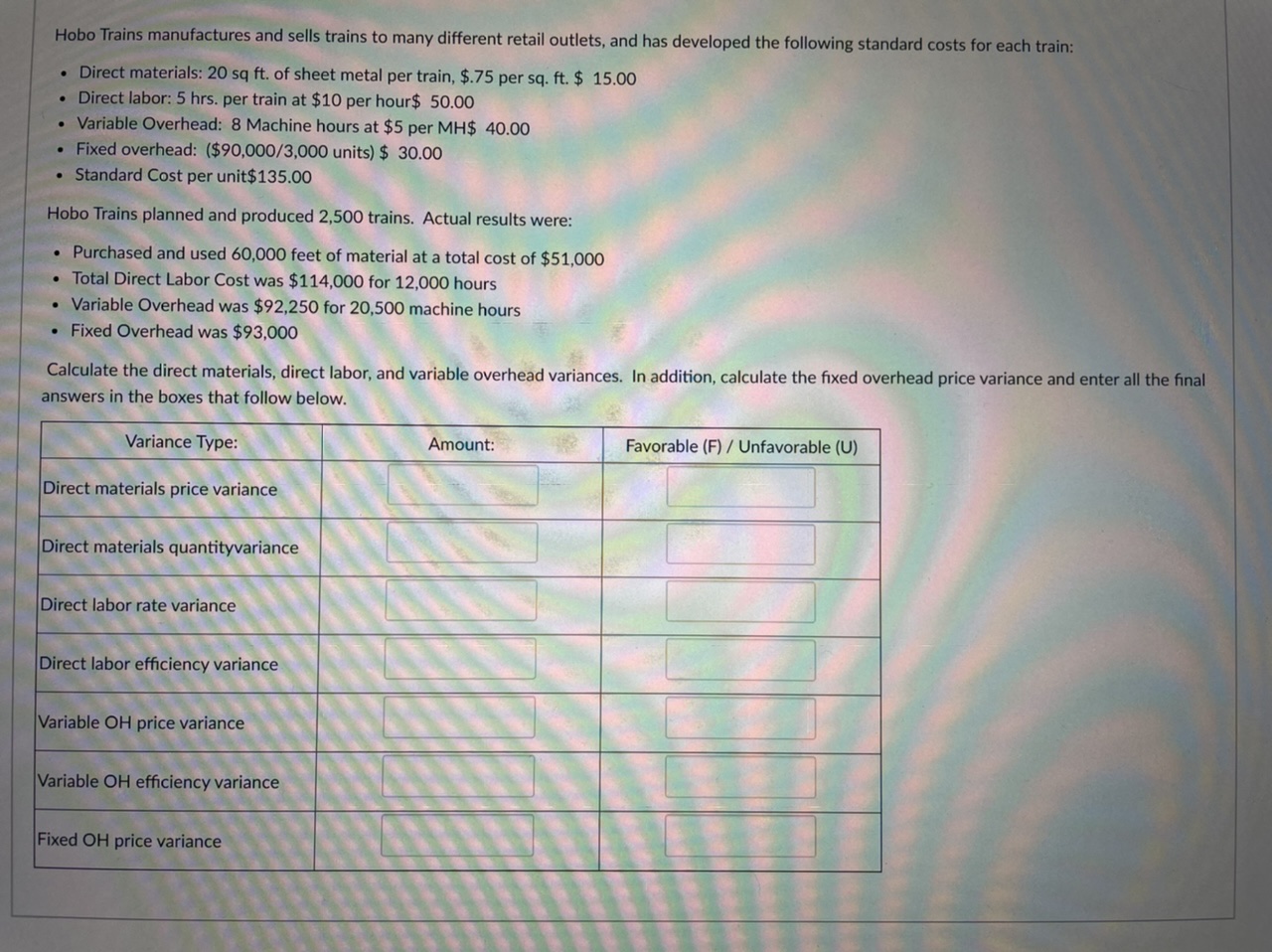 can you help to find the answer for this question Hobo Trains