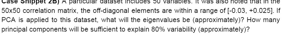 also noted that in the 50x50 correlation matrix, the off-diagonal elements are
