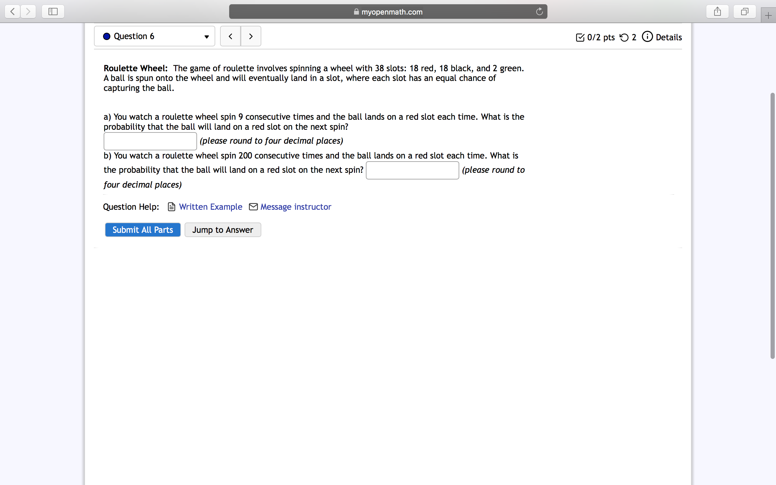 4 decimal places) a) a yellow? C] b) a blue or green?