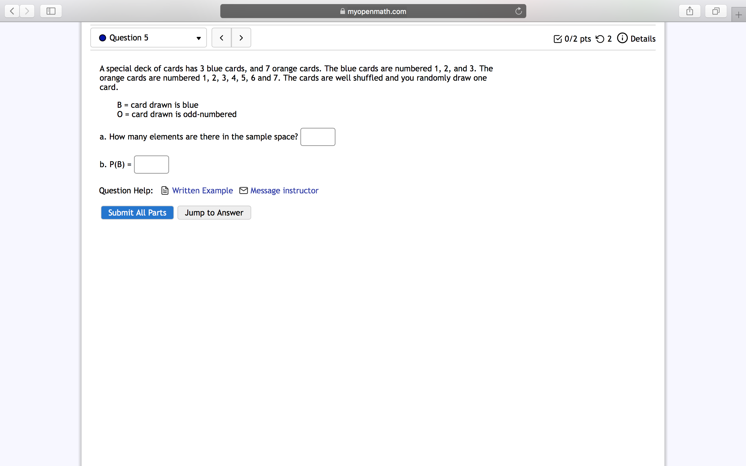 and 5. The yellow cards are numbered 1, 2, and 3. The