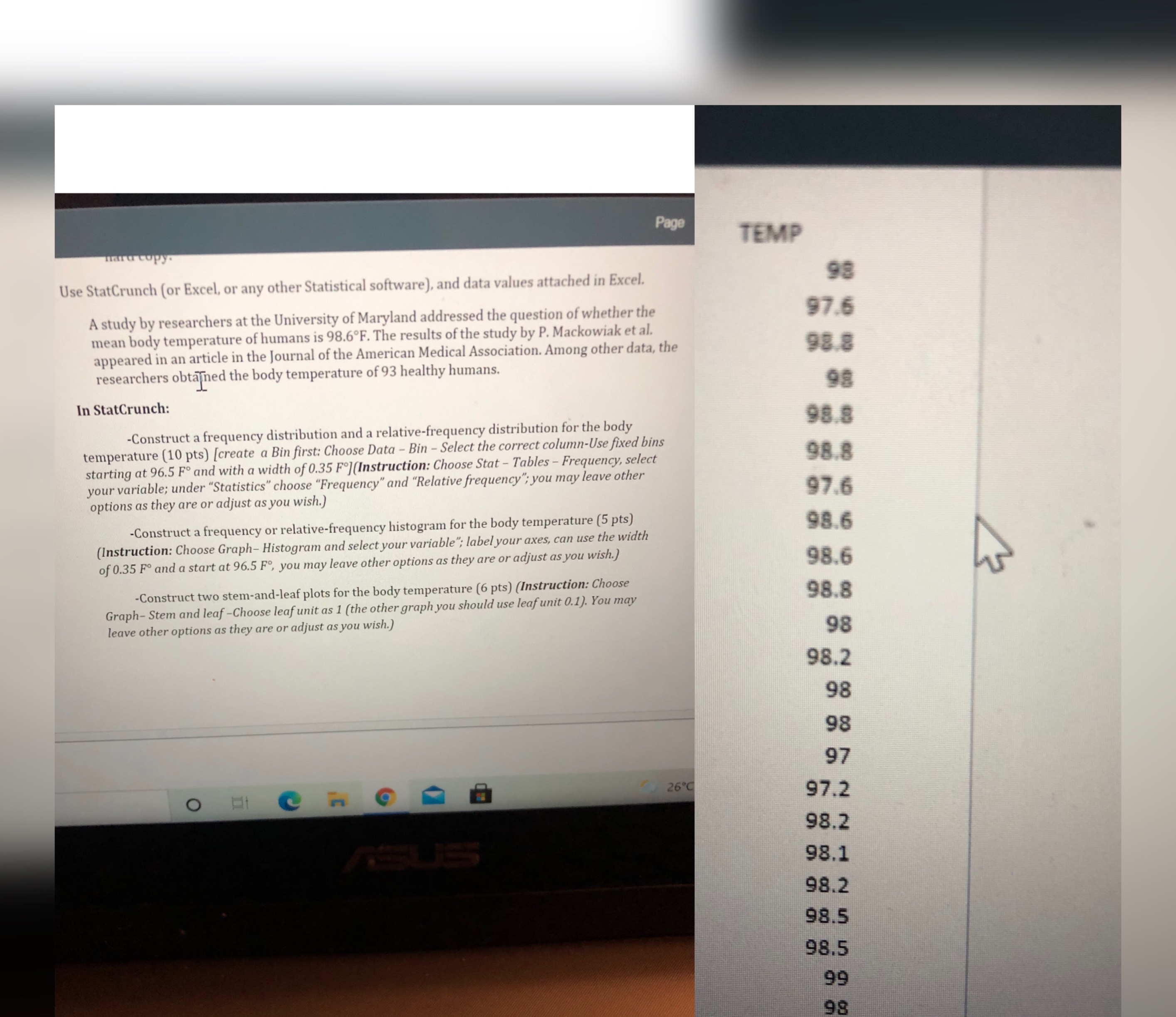 Use this data set to solve this. First pic is instructions. Just