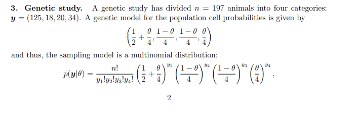 model for the population cell probabilities is given by 0 1-0 1-0