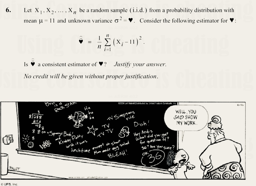 6. Let X , X2, .... Xn be a random sample