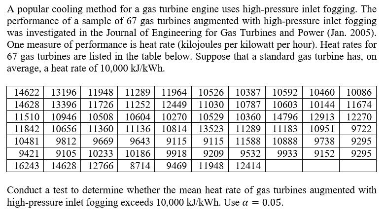 STATISTICSIdentify what statistic tool should be used and solve. A popular cooling