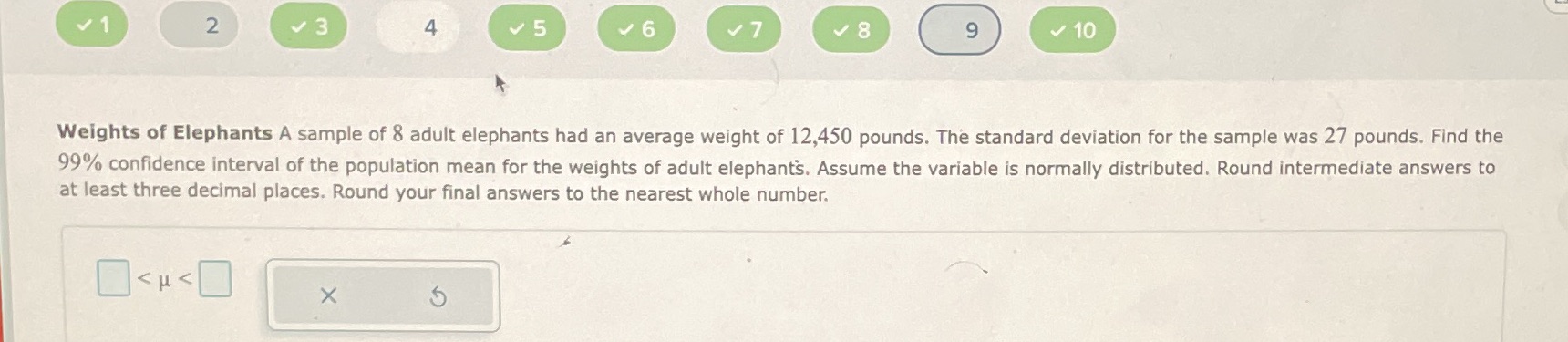 1 2 v 3 4 5 C 9 10 Weights of