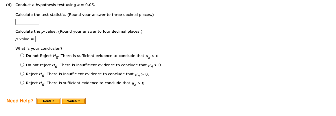 the difference value for each element. (Use Population 1 - Population 2.)
