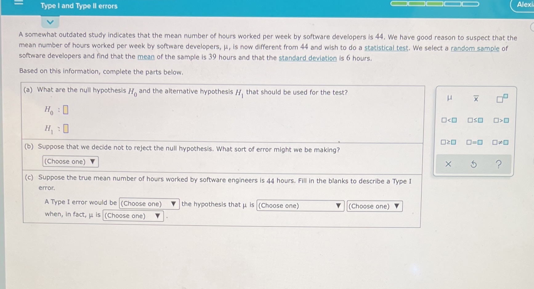  Type I and Type II errors Alexi A somewhat outdated study