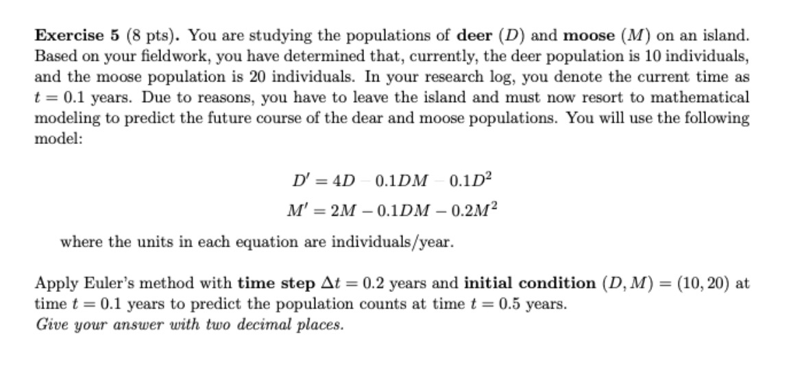 system can be modeled with the following equations: A' = 0.111 0.0m2