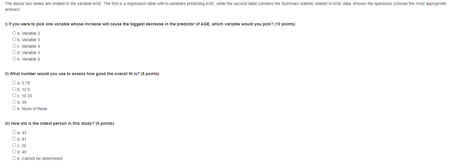 the chart provided. Thank you!!! The above two tables are related to