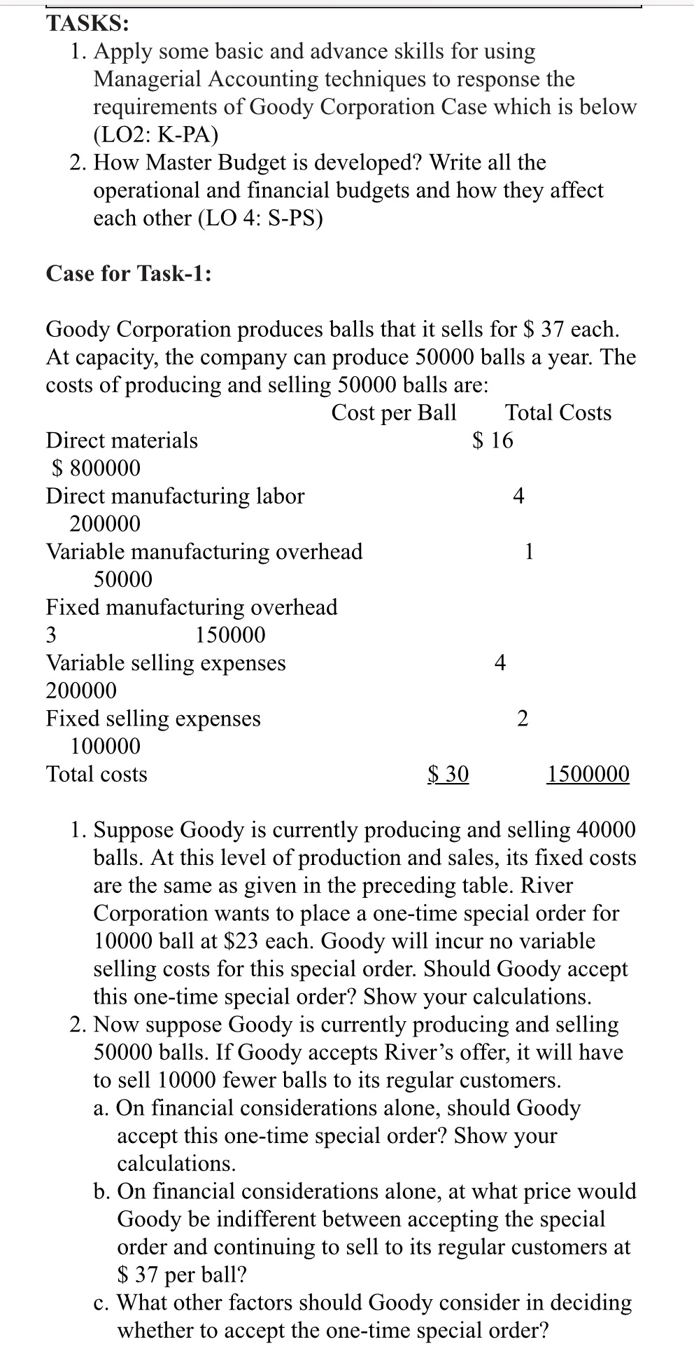 Answes to task 1 and 2 TASKS: 1. Apply some basic and