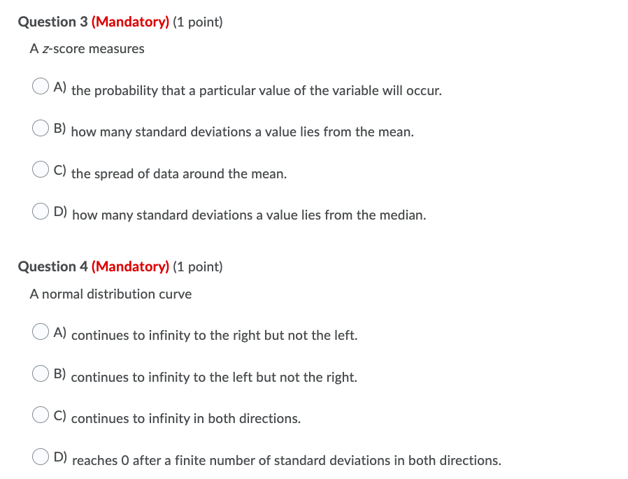 the centre. 0 C} All outcomes are equally likely. O D] None