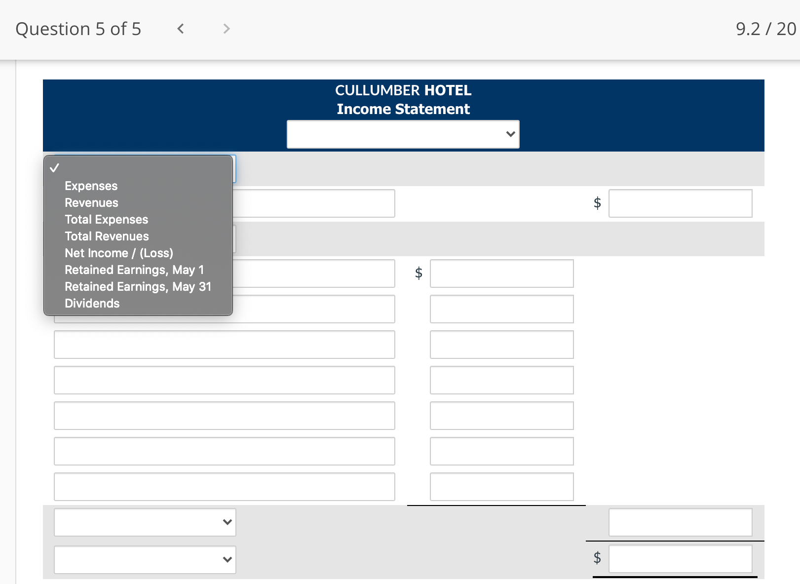 5 4.11 /20 The Cullumber Hotel opened for business on May 1,