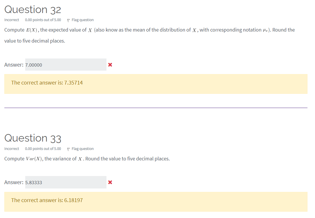 value to ve decimal places. Answer: 7.00000 3' The correct answer is: