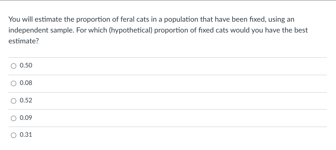What is she asking about? 0 The sample 0 The population Suppose