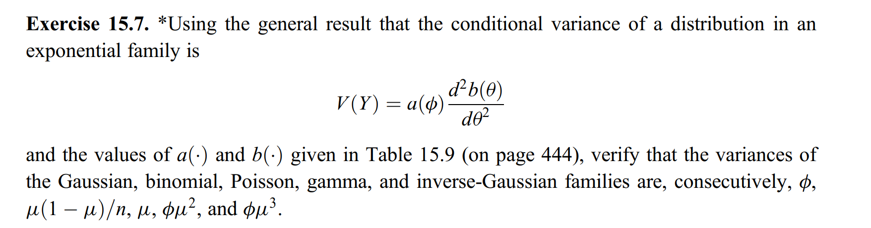 and the values of a(-) and b(-) given in Table 15.9 (on