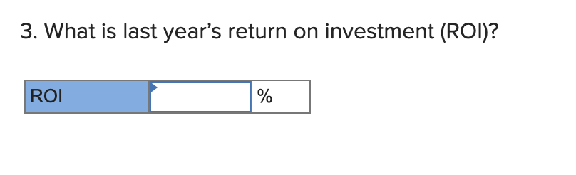performs the same as last year, what ROI will it earn this