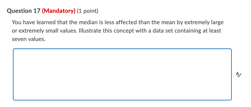 values. Question 18 (Mandatory) (1 point) The chart shows the populations of