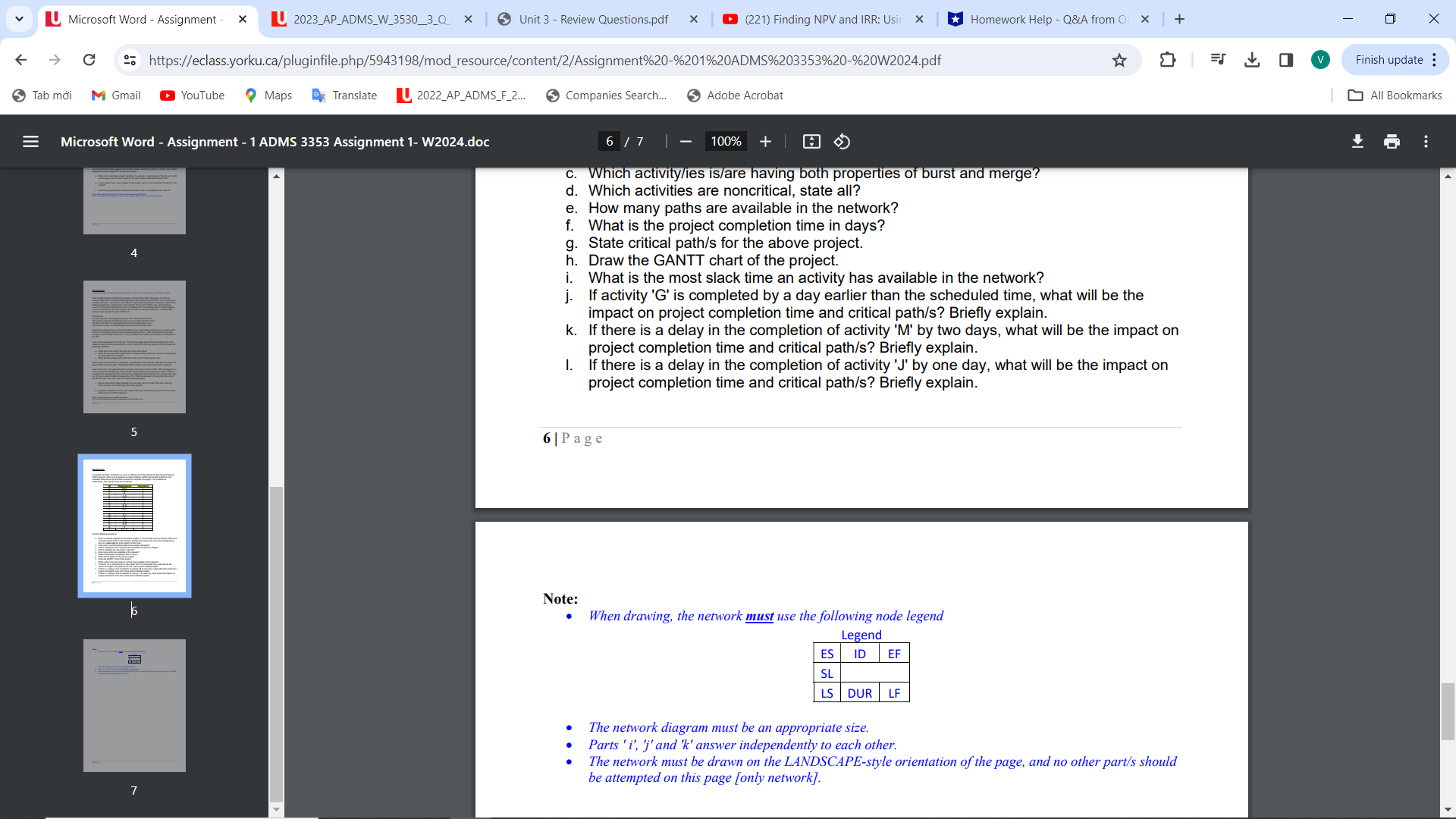 - Review Questions.pdf * (221) Finding NPV and IRR: Usir X Course