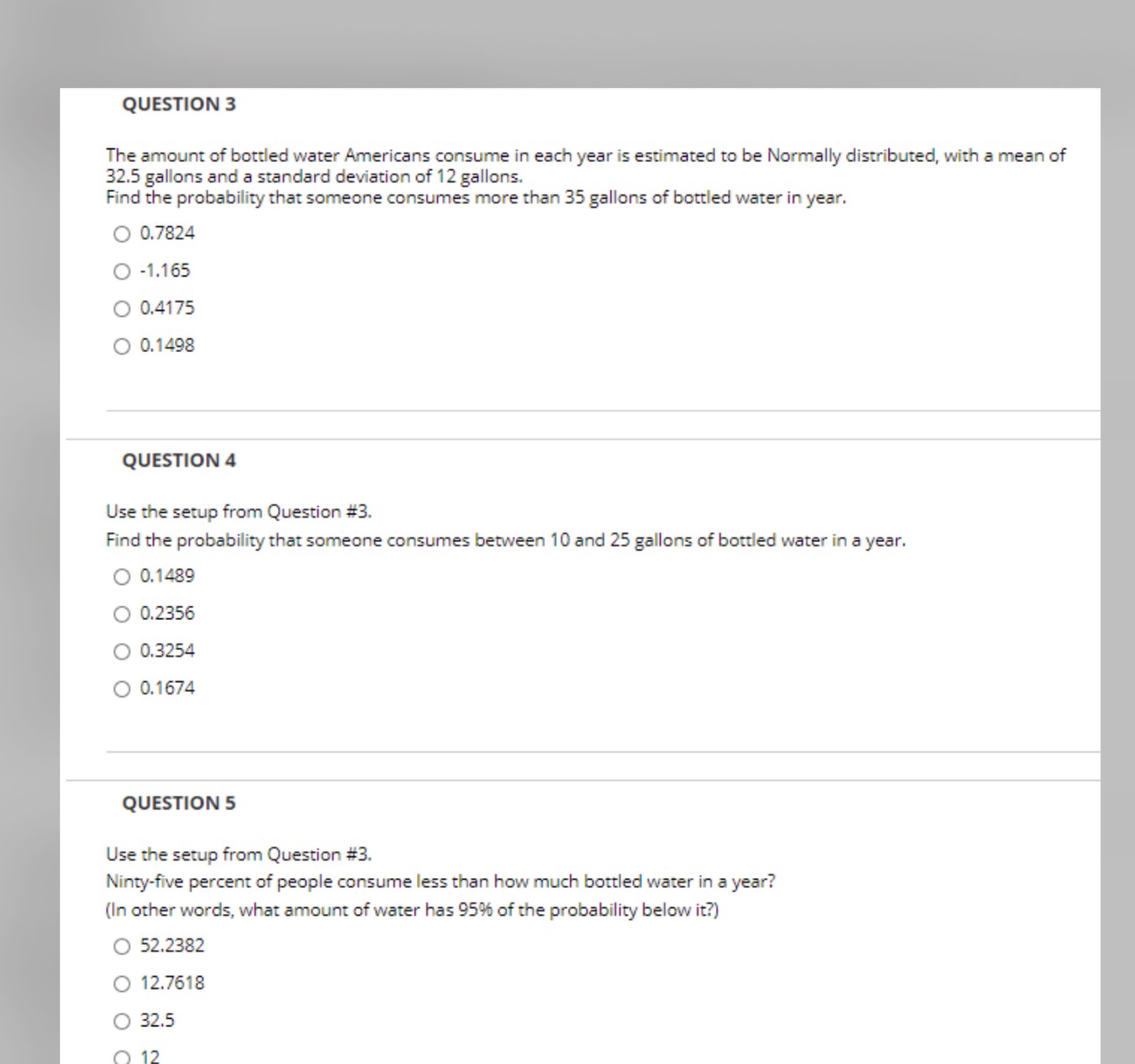 Please answer all 3 questions below and show work out. Please type